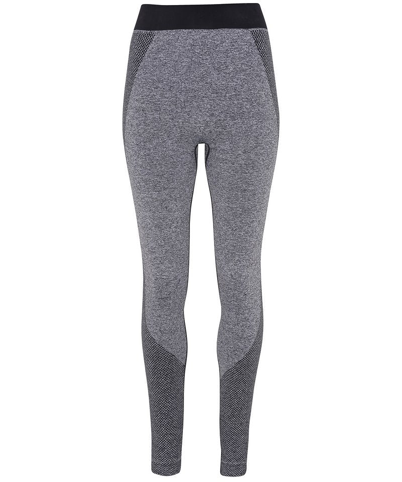Women's Tridri Seamless '3D Fit' Multi-Sport Sculpt Leggings in Charcoal by TriDri — Custom branded clothing by Print Press, featuring premium embroidery produced in our specialist print lab in the UK.
