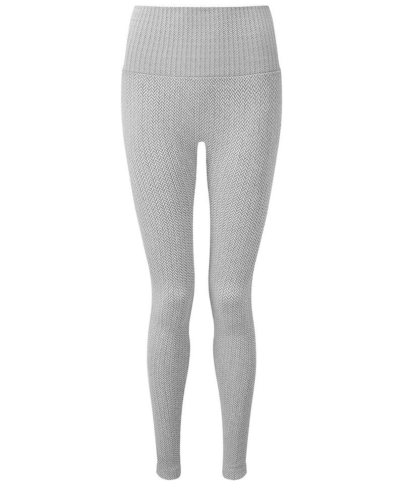 Women's Tridri Knitted City Leggings in Heather Grey by TriDri — Custom branded clothing by Print Press, featuring premium embroidery produced in our specialist print lab in the UK.