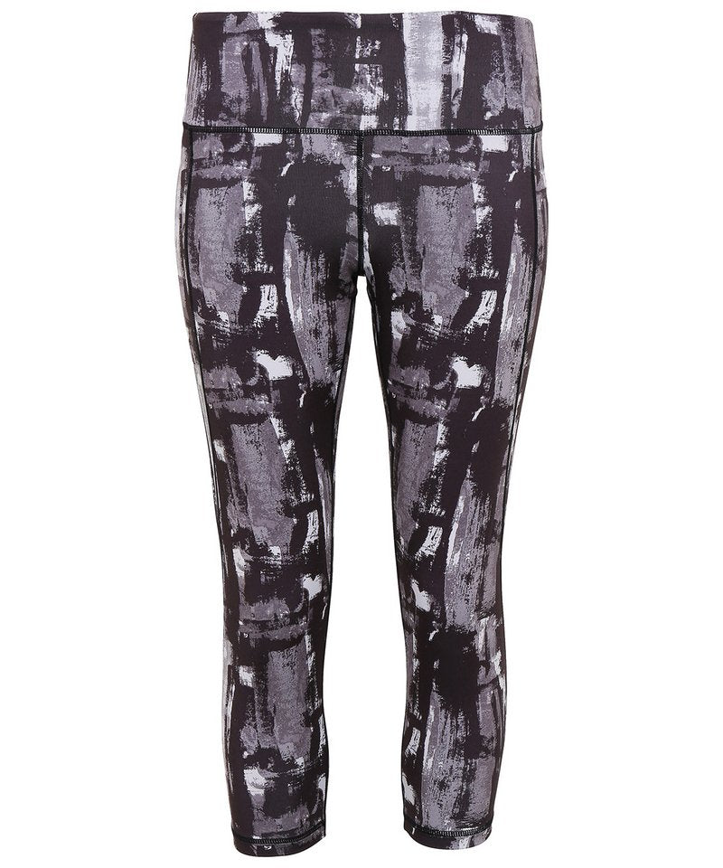 Women's Tridri Performance Sunset Leggings ¾ Length in Charcoal by TriDri — Custom branded clothing by Print Press, featuring premium embroidery produced in our specialist print lab in the UK.
