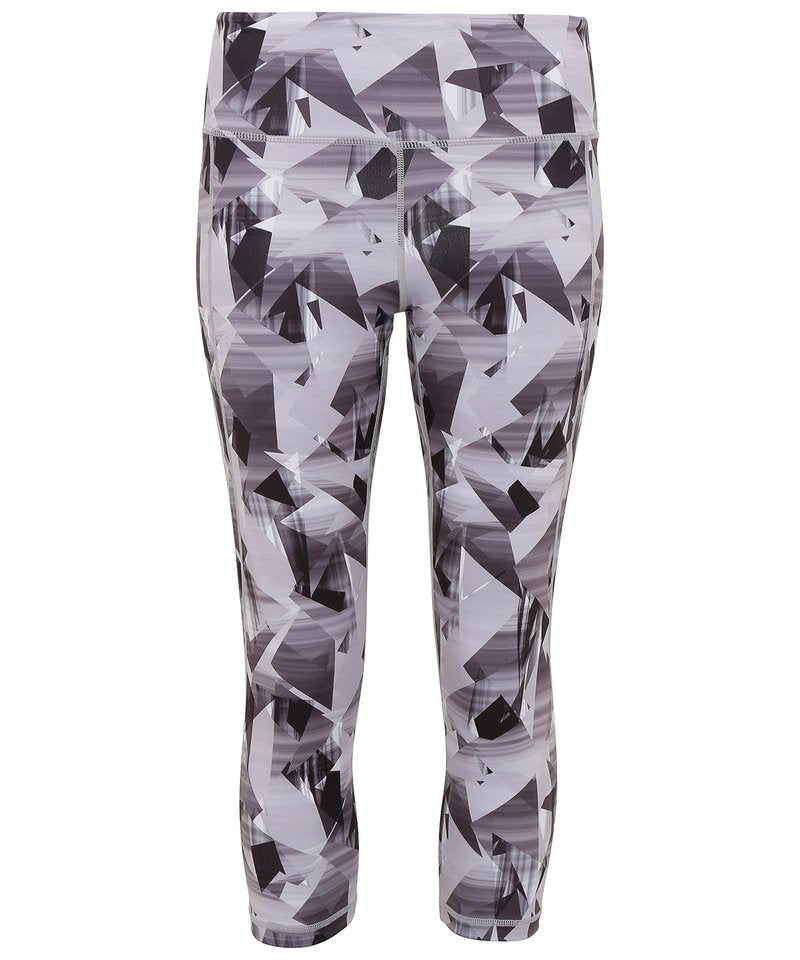 Women's Tridri Performance Corners Leggings ¾ Length in XS Charcoal by TriDri — Custom branded clothing by Print Press, featuring premium embroidery produced in our specialist print lab in the UK.