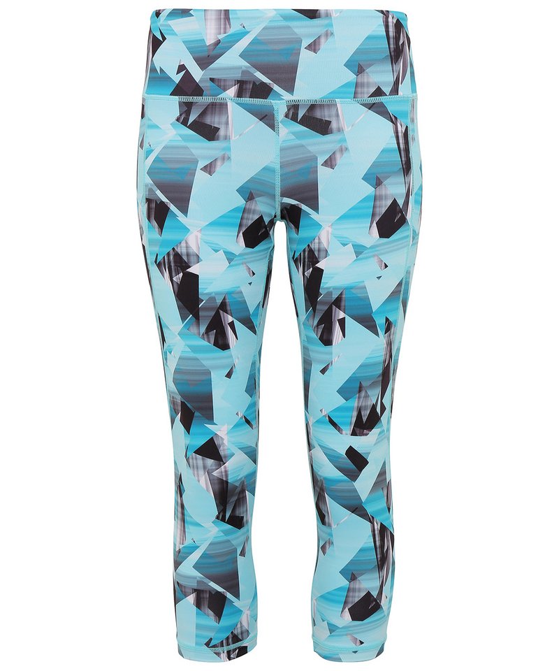 Women's Tridri Performance Corners Leggings ¾ Length in Turquoise by TriDri — Custom branded clothing by Print Press, featuring premium embroidery produced in our specialist print lab in the UK.