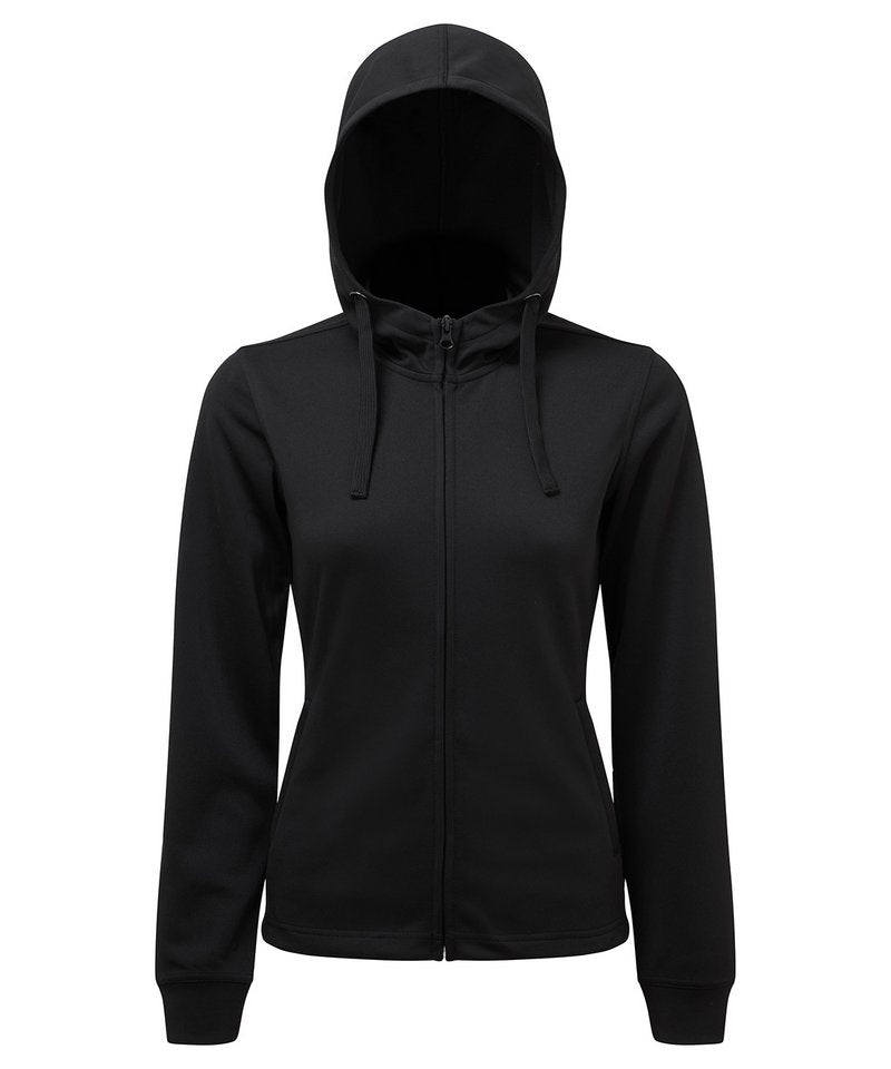 Women's Tridri Spun Dyed Hoodie in Black by TriDri — Custom branded clothing by Print Press, featuring premium embroidery produced in our specialist print lab in the UK.
