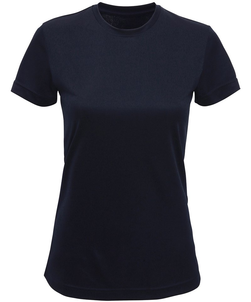 Women's Tridri Recycled Performance T-Shirt in French Navy by TriDri — Custom branded clothing by Print Press, featuring premium embroidery produced in our specialist print lab in the UK.