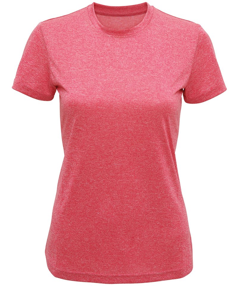 Women's Tridri Recycled Performance T-Shirt in Pink Melange by TriDri — Custom branded clothing by Print Press, featuring premium embroidery produced in our specialist print lab in the UK.