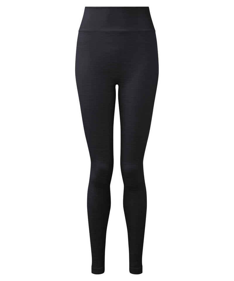 Women's Tridri Recycled Seamless 3D Fit Multi-Sport Flex Leggings in Black by TriDri — Custom branded clothing by Print Press, featuring premium embroidery produced in our specialist print lab in the UK.