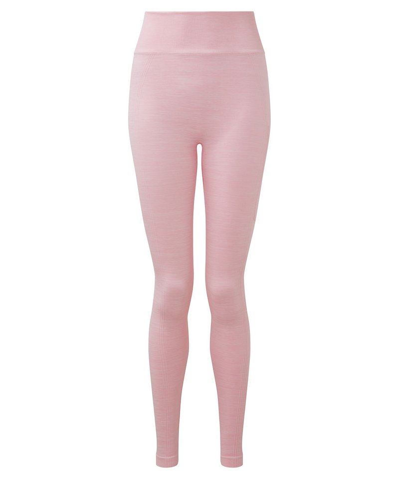 Women's Tridri Recycled Seamless 3D Fit Multi-Sport Flex Leggings in Light Pink Melange by TriDri — Custom branded clothing by Print Press, featuring premium embroidery produced in our specialist print lab in the UK.