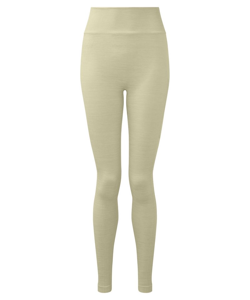 Women's Tridri Recycled Seamless 3D Fit Multi-Sport Flex Leggings in Sage Green Melange by TriDri — Custom branded clothing by Print Press, featuring premium embroidery produced in our specialist print lab in the UK.