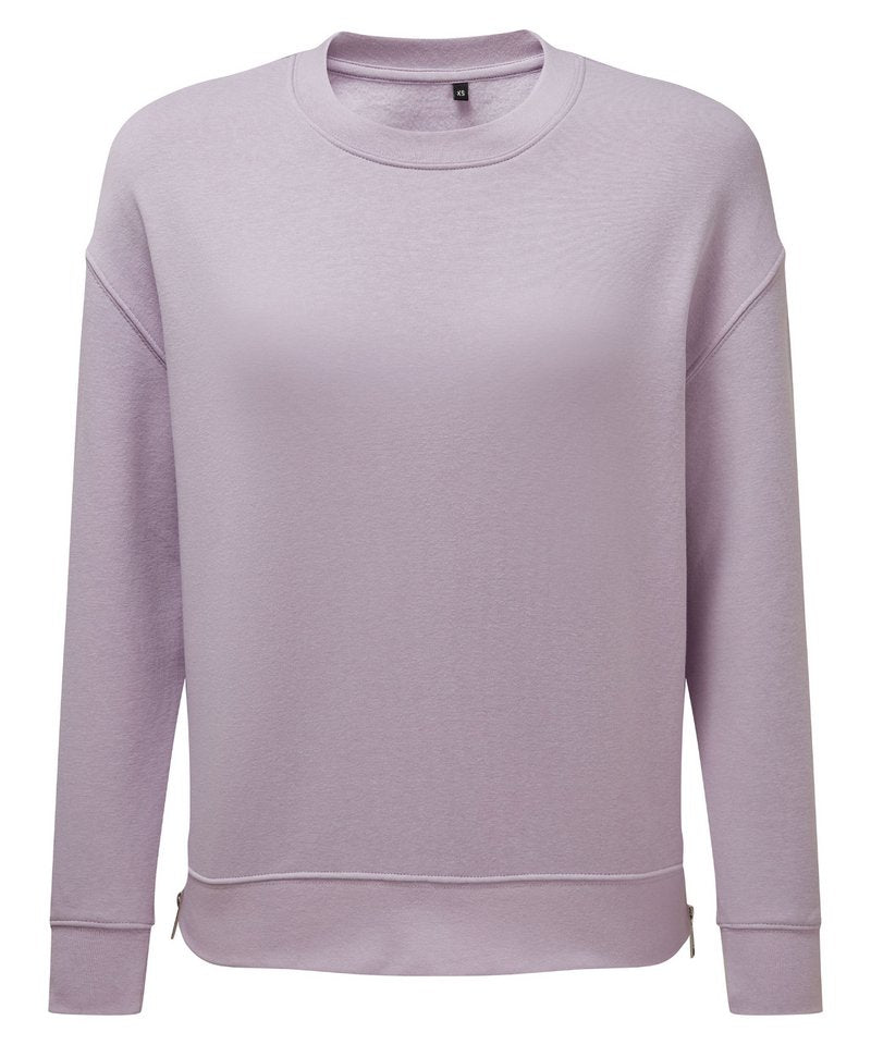 Women's Tridri Recycled Chill Zip Sweatshirt in Lilac by TriDri — Custom branded clothing by Print Press, featuring premium embroidery produced in our specialist print lab in the UK.