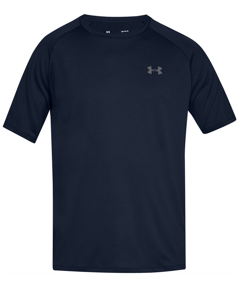 Tech™ Short Sleeve in Academy Graphite by Under Armour — Custom branded clothing by Print Press, featuring premium embroidery produced in our specialist print lab in the UK.