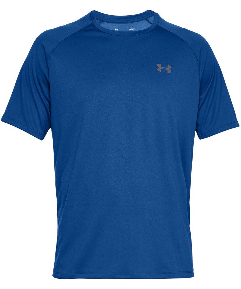 Tech™ Short Sleeve in Royal Graphite by Under Armour — Custom branded clothing by Print Press, featuring premium embroidery produced in our specialist print lab in the UK.
