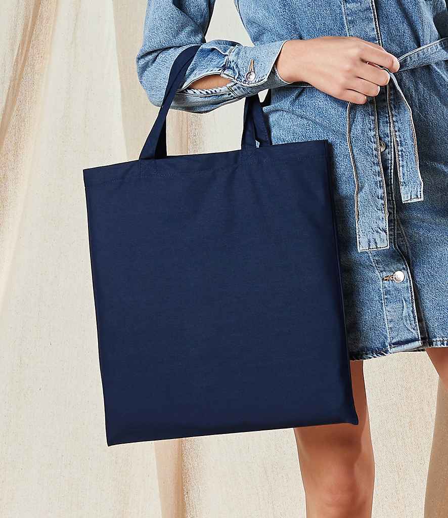 Westford Mill Bag For Life - Short Handles in ONE French Navy by Westford Mill — Custom branded clothing by Print Press, featuring premium embroidery produced in our specialist print lab in the UK.