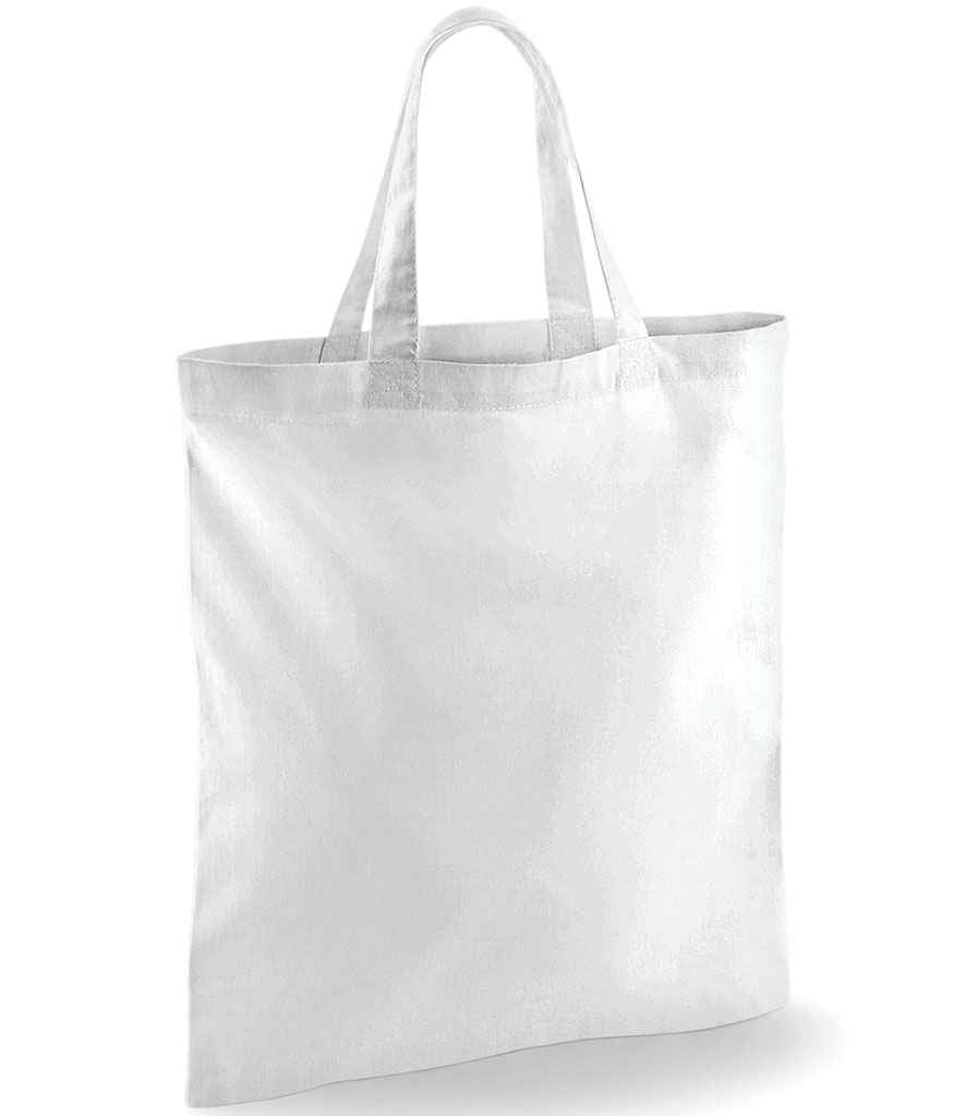 Westford Mill Bag For Life - Short Handles in ONE White by Westford Mill — Custom branded clothing by Print Press, featuring premium embroidery produced in our specialist print lab in the UK.