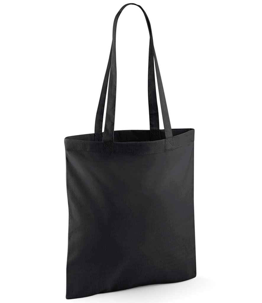 Westford Mill Bag For Life - Long Handles in ONE Black by Westford Mill — Custom branded clothing by Print Press, featuring premium embroidery produced in our specialist print lab in the UK.