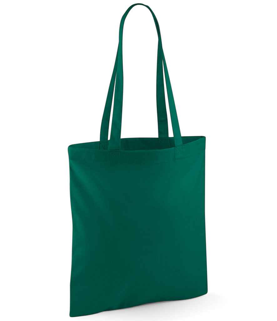 Westford Mill Bag For Life - Long Handles in ONE Bottle Green by Westford Mill — Custom branded clothing by Print Press, featuring premium embroidery produced in our specialist print lab in the UK.