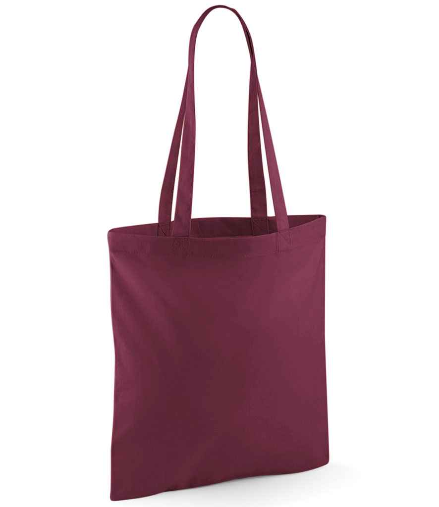 Westford Mill Bag For Life - Long Handles in ONE Burgundy by Westford Mill — Custom branded clothing by Print Press, featuring premium embroidery produced in our specialist print lab in the UK.