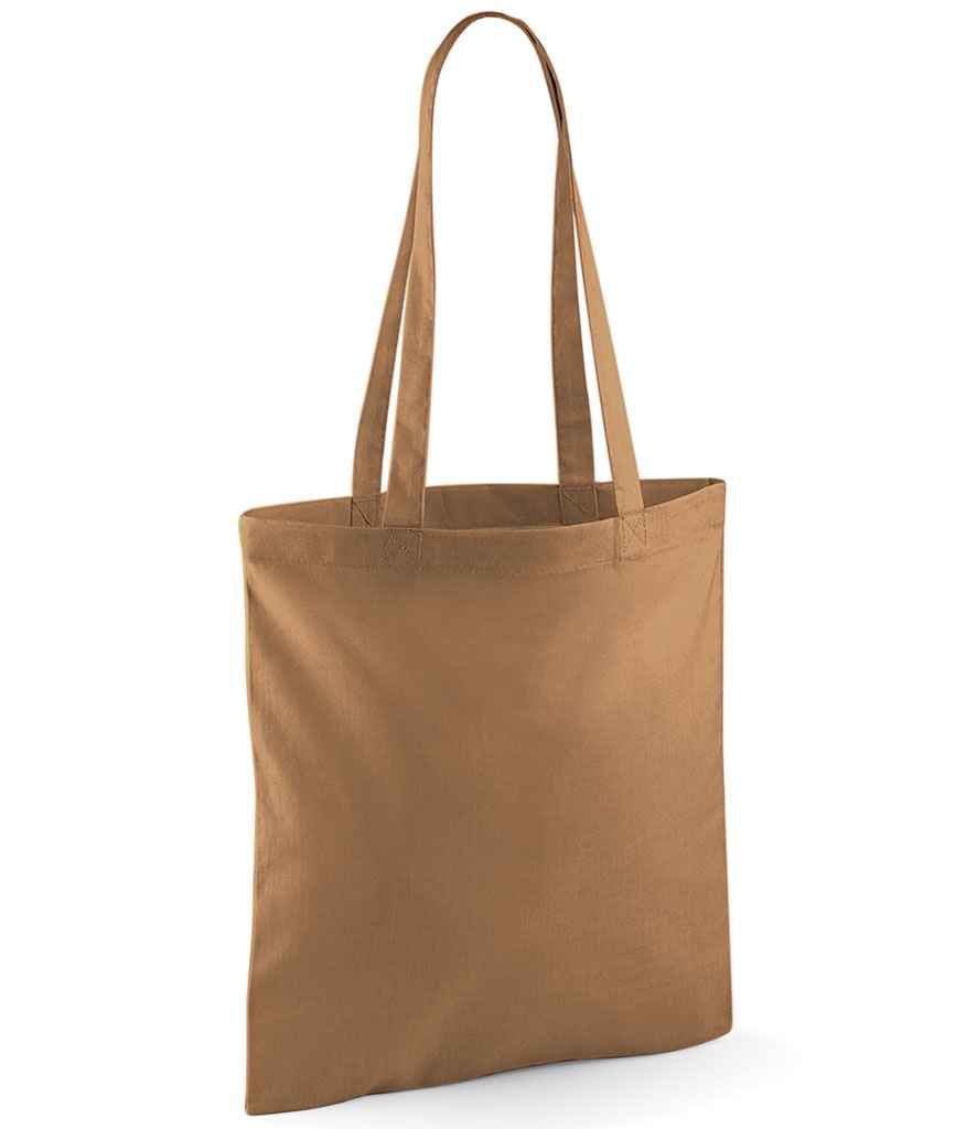 Westford Mill Bag For Life - Long Handles in ONE Caramel by Westford Mill — Custom branded clothing by Print Press, featuring premium embroidery produced in our specialist print lab in the UK.