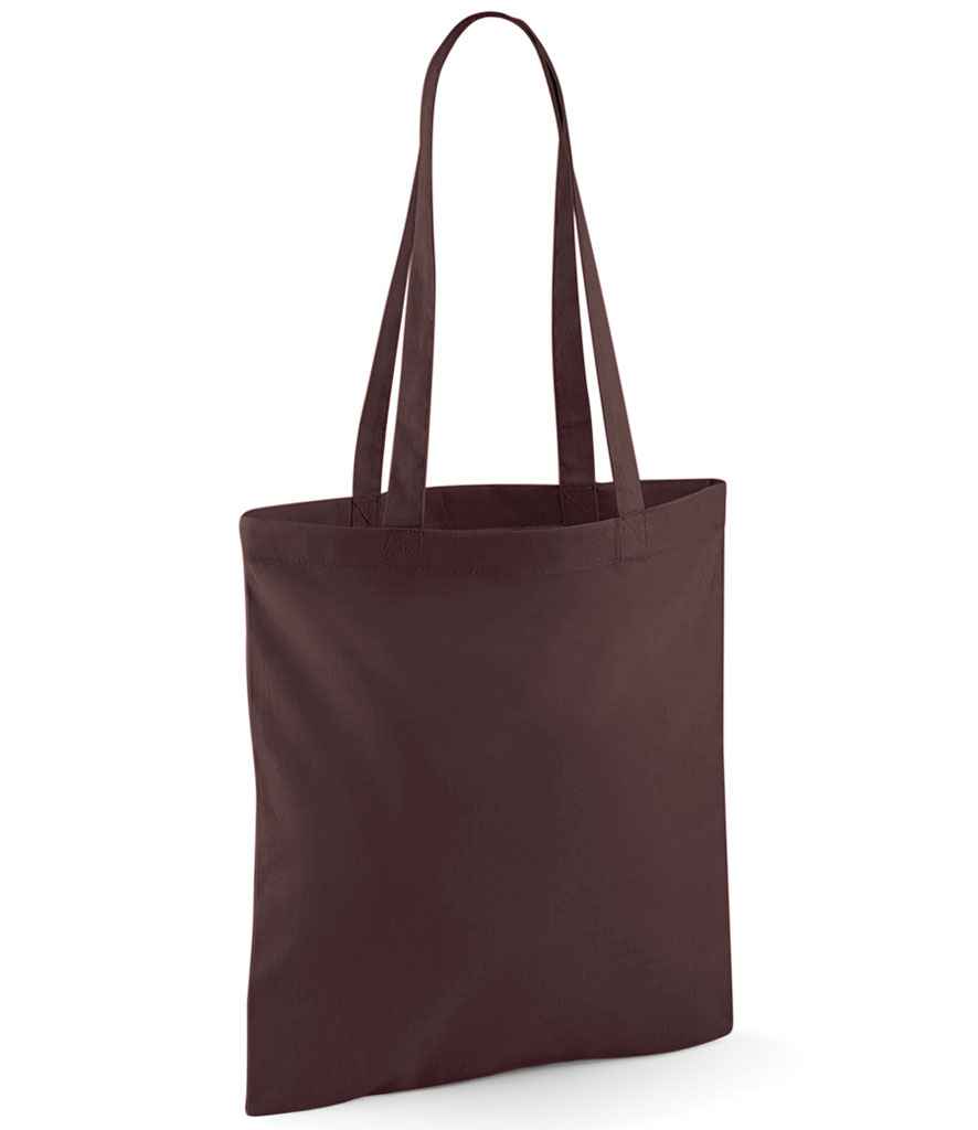 Westford Mill Bag For Life - Long Handles in ONE Chocolate by Westford Mill — Custom branded clothing by Print Press, featuring premium embroidery produced in our specialist print lab in the UK.