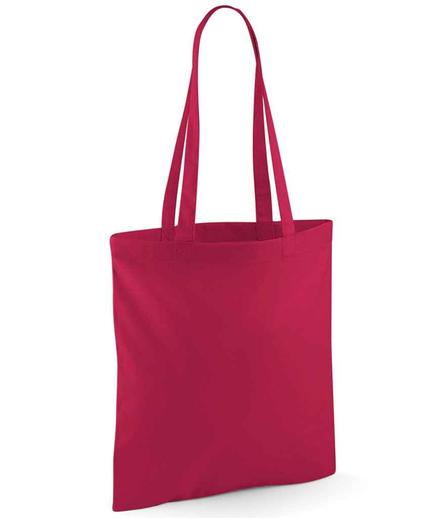 Westford Mill Bag For Life - Long Handles in ONE Cranberry by Westford Mill — Custom branded clothing by Print Press, featuring premium embroidery produced in our specialist print lab in the UK.