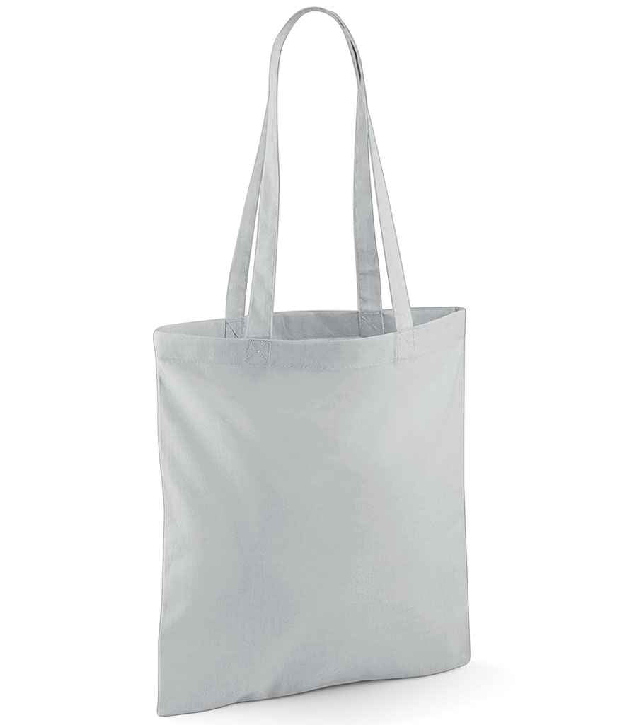 Westford Mill Bag For Life - Long Handles in ONE Light Grey by Westford Mill — Custom branded clothing by Print Press, featuring premium embroidery produced in our specialist print lab in the UK.