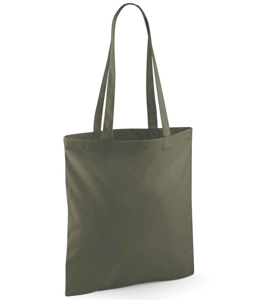 Westford Mill Bag For Life - Long Handles in ONE Olive Green by Westford Mill — Custom branded clothing by Print Press, featuring premium embroidery produced in our specialist print lab in the UK.
