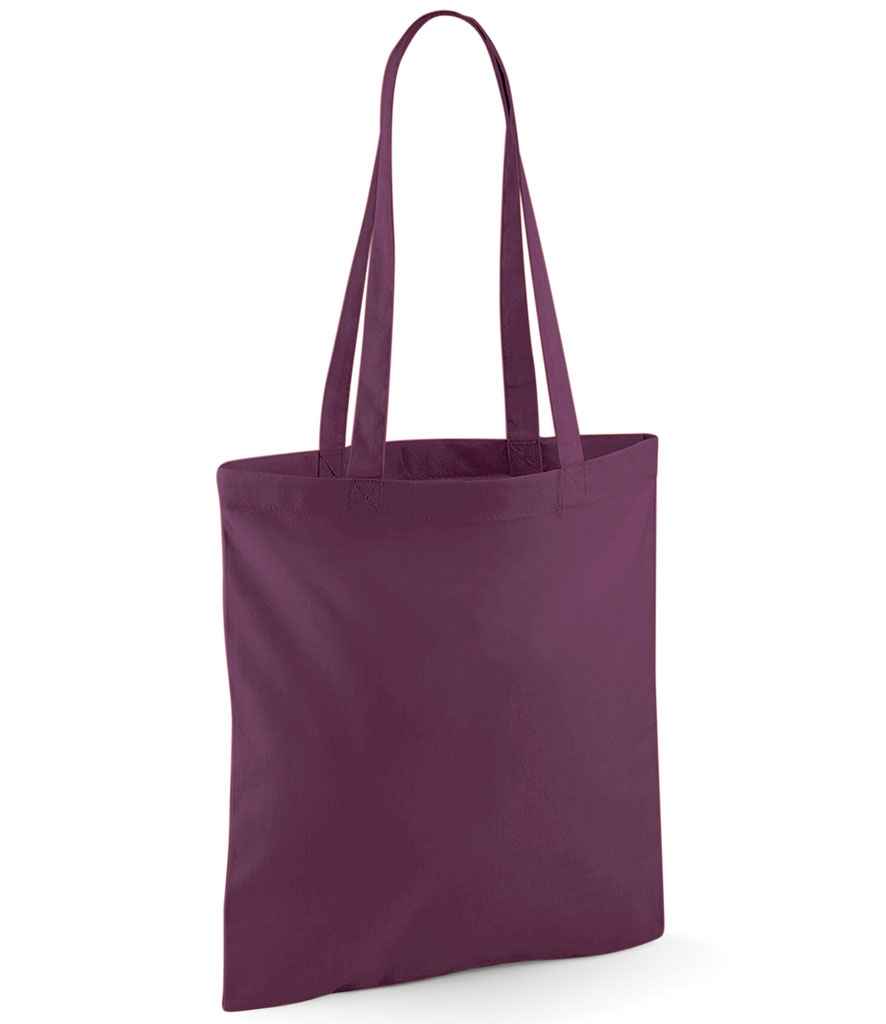 Westford Mill Bag For Life - Long Handles in ONE Plum by Westford Mill — Custom branded clothing by Print Press, featuring premium embroidery produced in our specialist print lab in the UK.