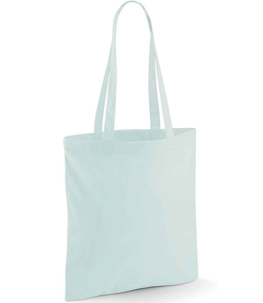 Westford Mill Bag For Life - Long Handles in ONE Pastel Mint by Westford Mill — Custom branded clothing by Print Press, featuring premium embroidery produced in our specialist print lab in the UK.