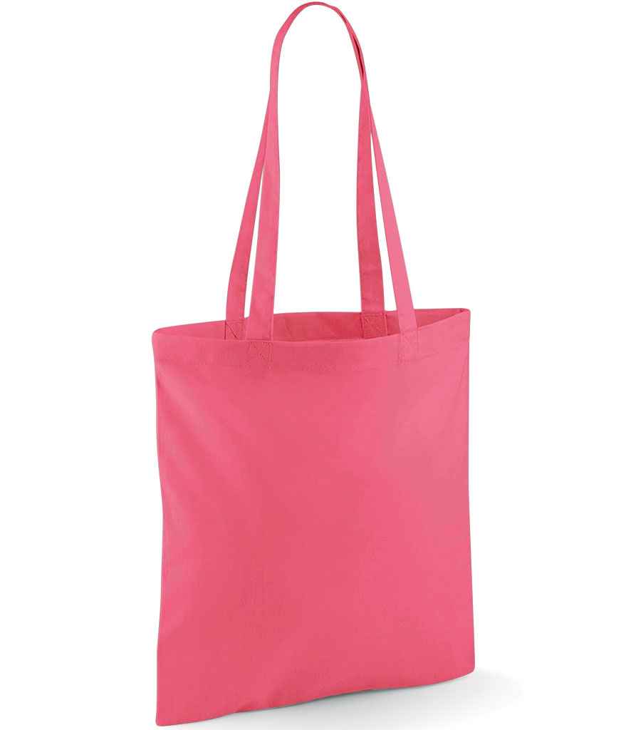 Westford Mill Bag For Life - Long Handles in ONE Raspberry by Westford Mill — Custom branded clothing by Print Press, featuring premium embroidery produced in our specialist print lab in the UK.