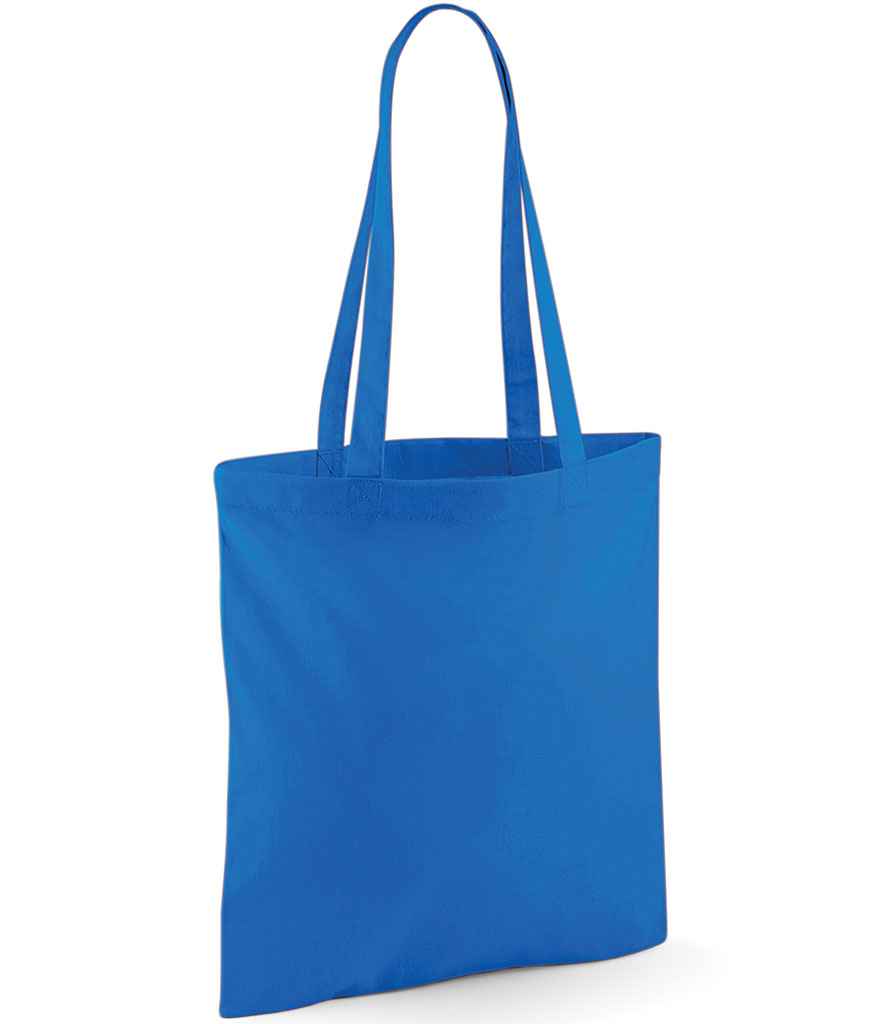 Westford Mill Bag For Life - Long Handles in ONE Sapphire Blue by Westford Mill — Custom branded clothing by Print Press, featuring premium embroidery produced in our specialist print lab in the UK.