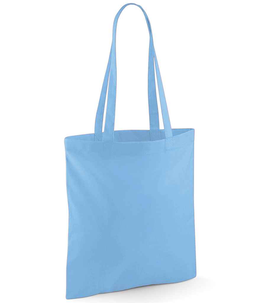 Westford Mill Bag For Life - Long Handles in ONE Sky Blue by Westford Mill — Custom branded clothing by Print Press, featuring premium embroidery produced in our specialist print lab in the UK.
