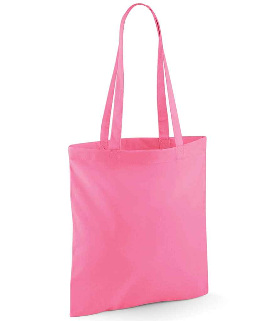 Westford Mill Bag For Life - Long Handles in ONE True Pink by Westford Mill — Custom branded clothing by Print Press, featuring premium embroidery produced in our specialist print lab in the UK.