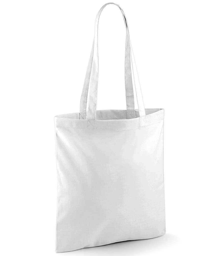 Westford Mill Bag For Life - Long Handles in ONE White by Westford Mill — Custom branded clothing by Print Press, featuring premium embroidery produced in our specialist print lab in the UK.