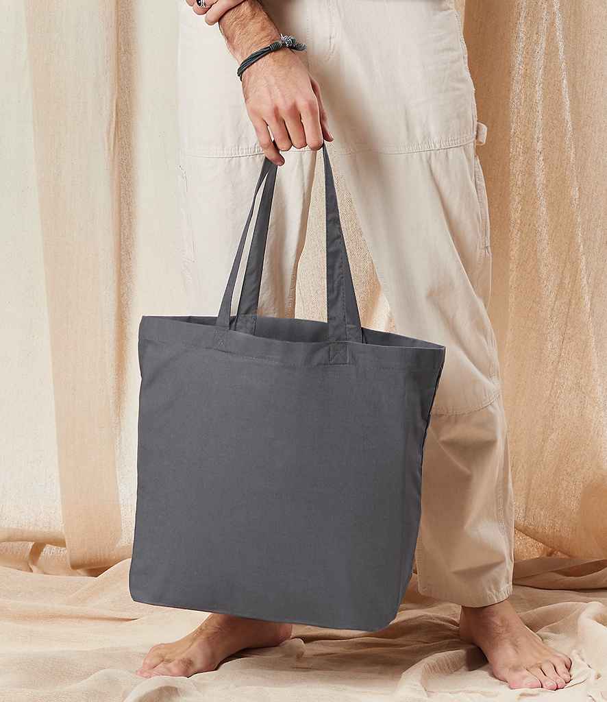 Westford Mill Maxi Bag For Life in ONE Graphite Grey by Westford Mill — Custom branded clothing by Print Press, featuring premium embroidery produced in our specialist print lab in the UK.