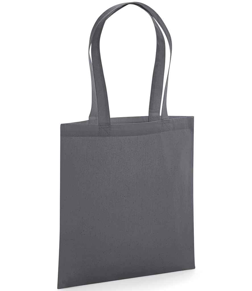 Westford Mill Organic Premium Cotton Tote in ONE Graphite Grey by Westford Mill — Custom branded clothing by Print Press, featuring premium embroidery produced in our specialist print lab in the UK.