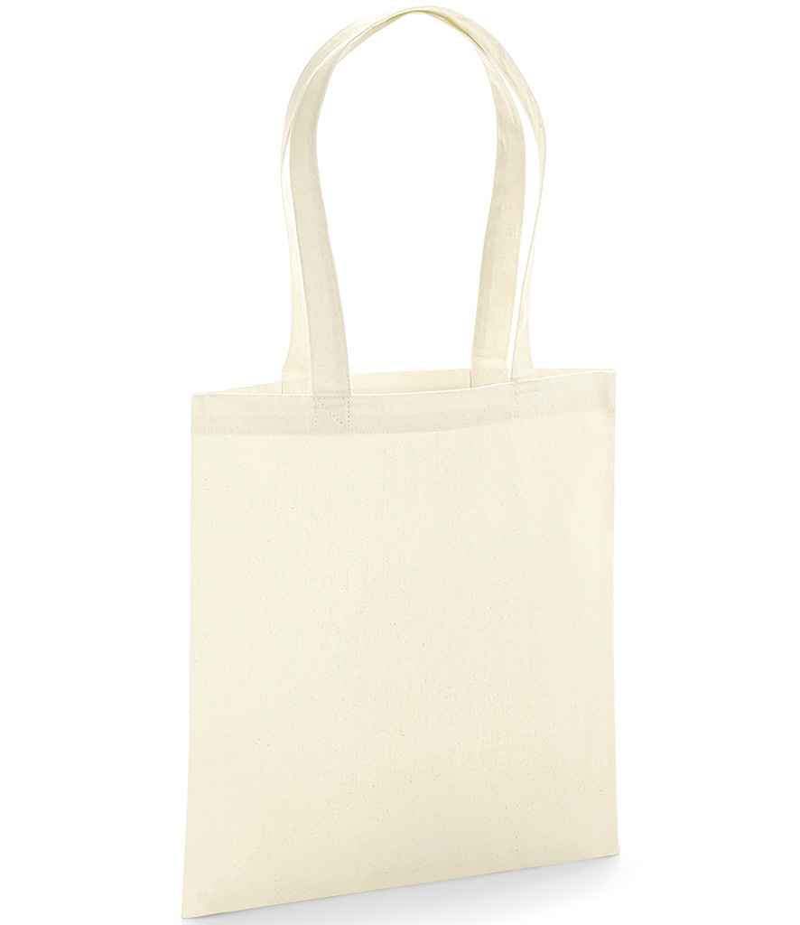 Westford Mill Organic Premium Cotton Tote in ONE Natural by Westford Mill — Custom branded clothing by Print Press, featuring premium embroidery produced in our specialist print lab in the UK.