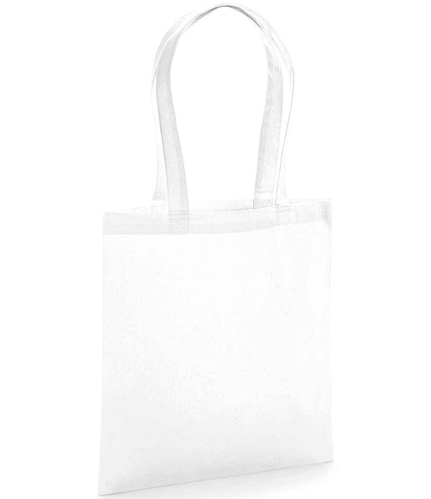 Westford Mill Organic Premium Cotton Tote in ONE White by Westford Mill — Custom branded clothing by Print Press, featuring premium embroidery produced in our specialist print lab in the UK.