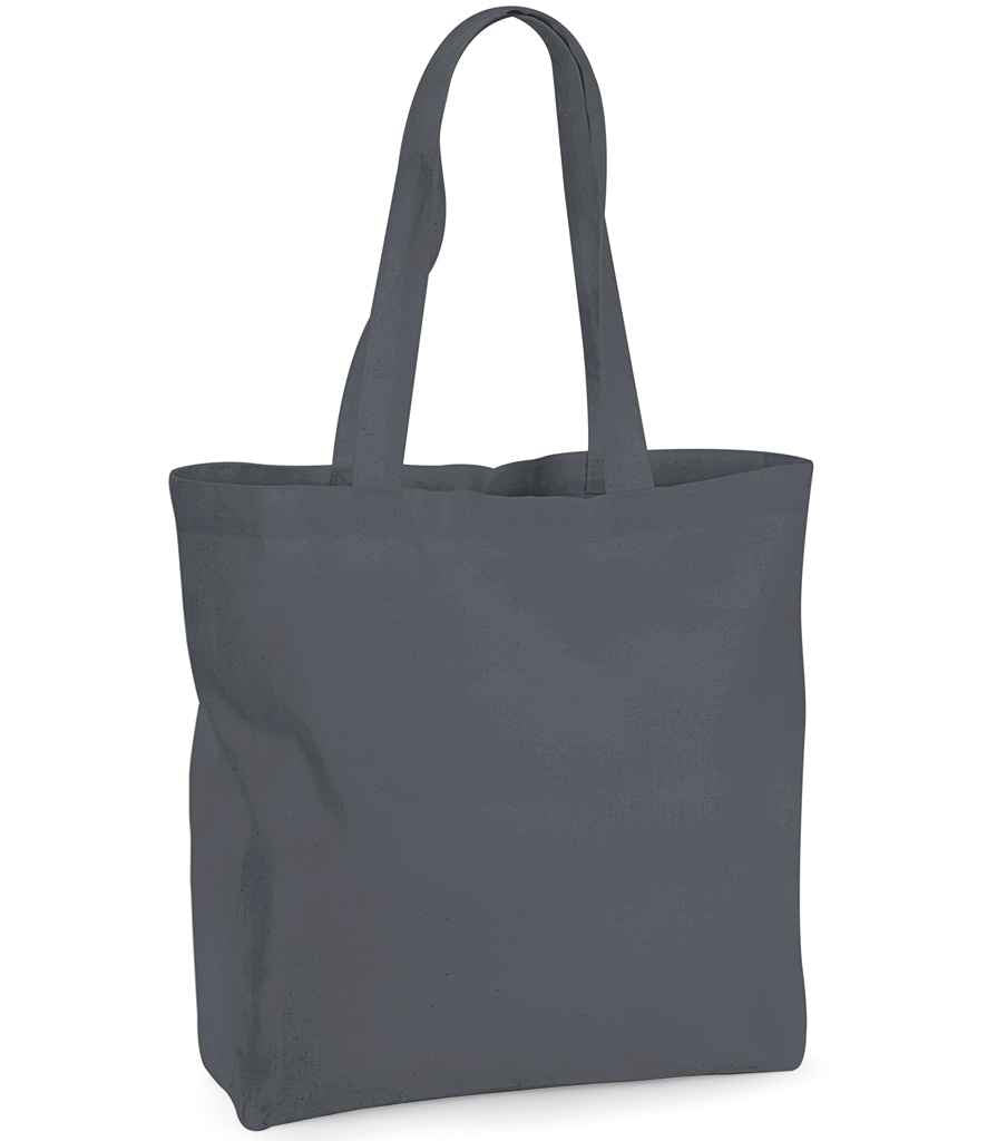Westford Mill Organic Premium Cotton Maxi Tote Bag in ONE Graphite Grey by Westford Mill — Custom branded clothing by Print Press, featuring premium embroidery produced in our specialist print lab in the UK.