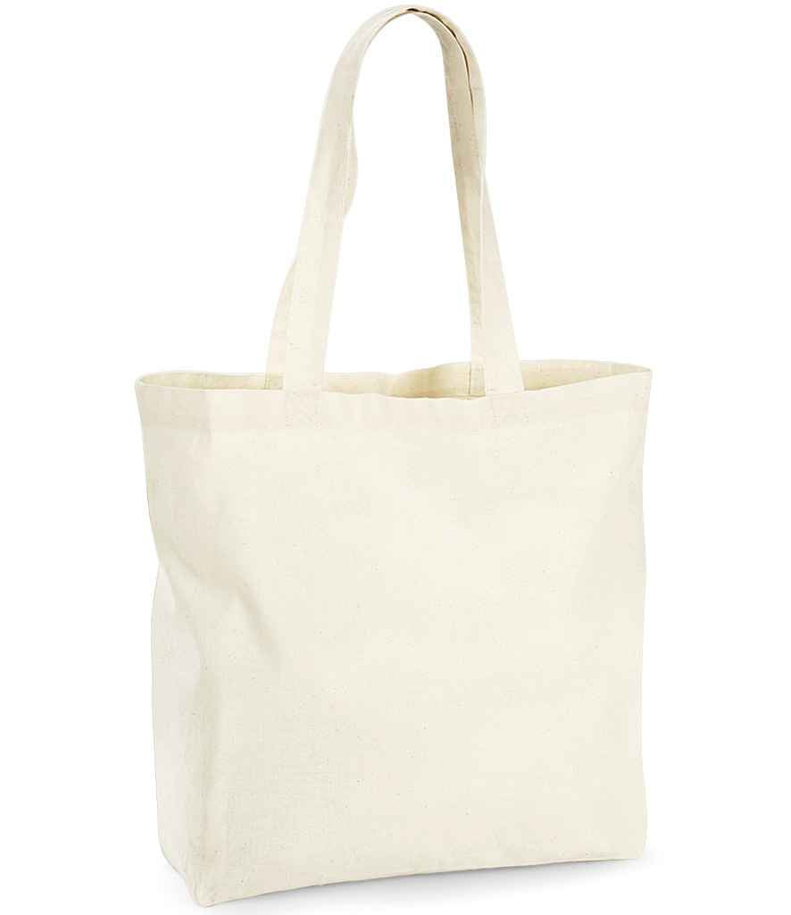 Westford Mill Organic Premium Cotton Maxi Tote Bag in ONE Natural by Westford Mill — Custom branded clothing by Print Press, featuring premium embroidery produced in our specialist print lab in the UK.