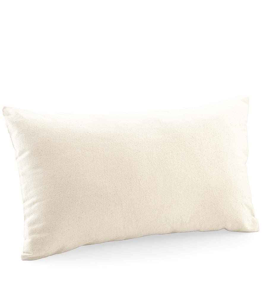 Westford Mill Fairtrade Cotton Canvas Cushion Cover in by Westford Mill — Custom branded clothing by Print Press, featuring premium embroidery produced in our specialist print lab in the UK.