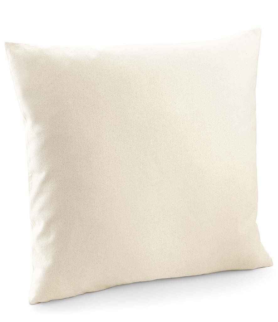 Westford Mill Fairtrade Cotton Canvas Cushion Cover in Natural by Westford Mill — Custom branded clothing by Print Press, featuring premium embroidery produced in our specialist print lab in the UK.