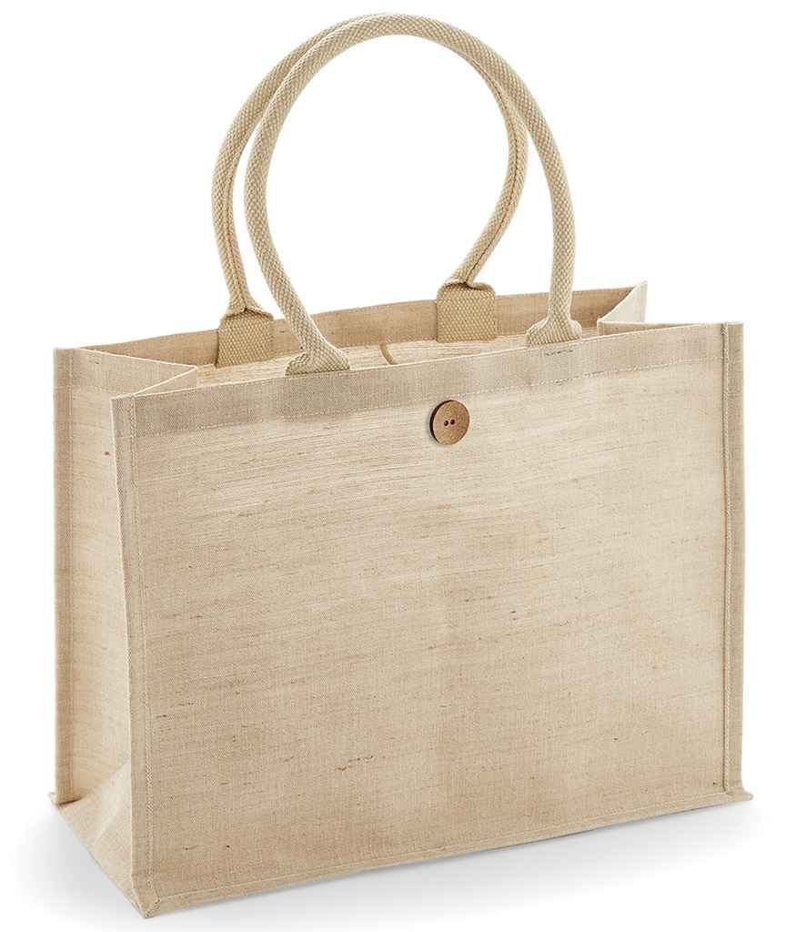 Westford Mill Juco Shopper in ONE Natural by Westford Mill — Custom branded clothing by Print Press, featuring premium embroidery produced in our specialist print lab in the UK.