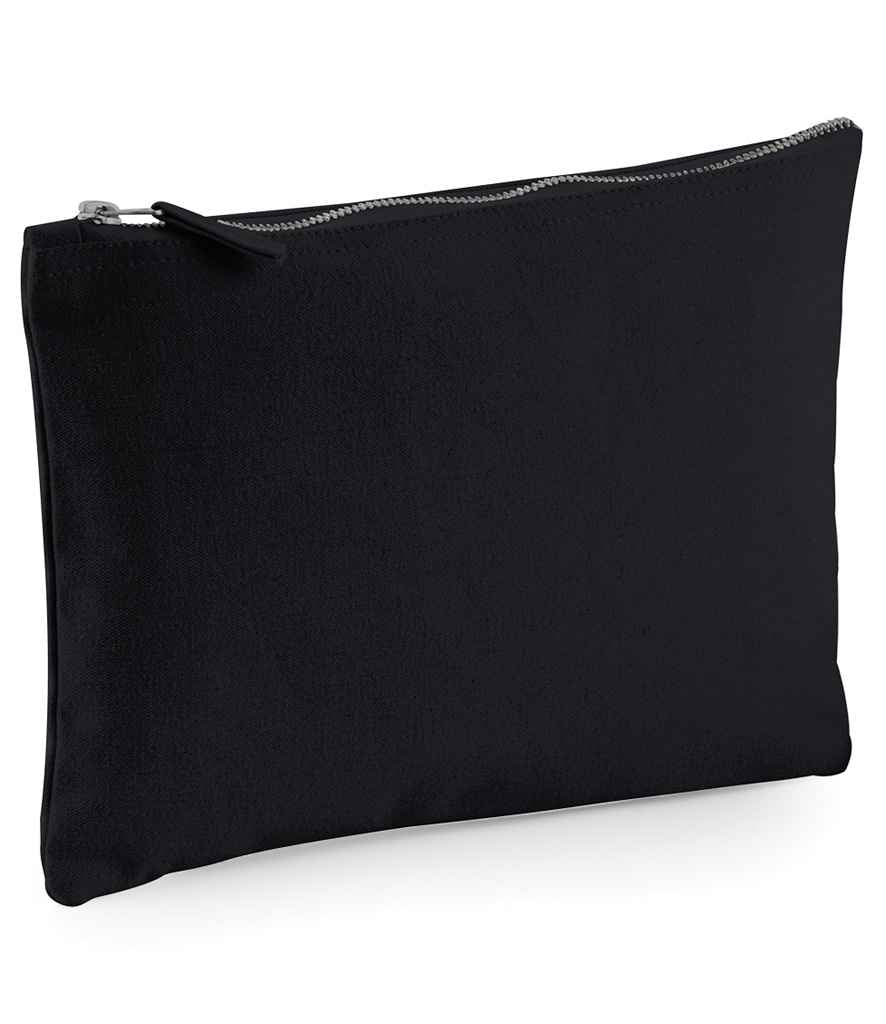 Westford Mill Canvas Accessory Pouch in Black by Westford Mill — Custom branded clothing by Print Press, featuring premium embroidery produced in our specialist print lab in the UK.