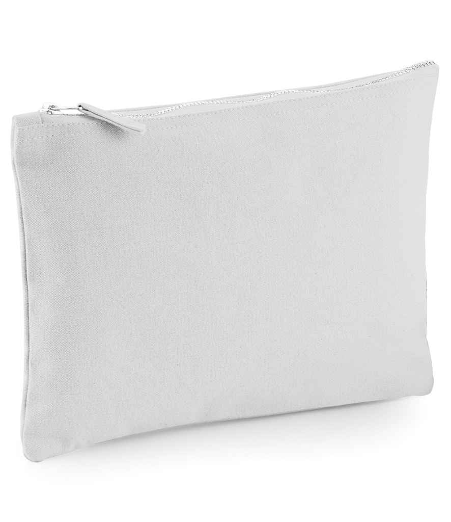 Westford Mill Canvas Accessory Pouch in Light Grey by Westford Mill — Custom branded clothing by Print Press, featuring premium embroidery produced in our specialist print lab in the UK.