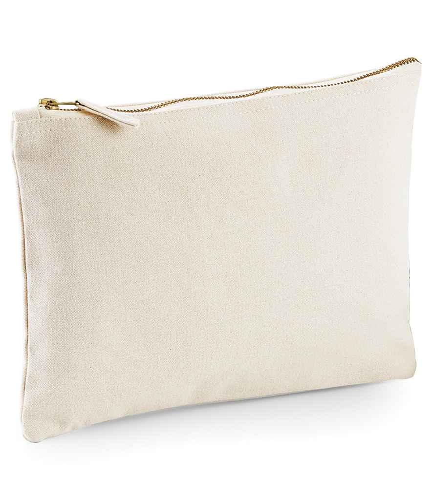 Westford Mill Canvas Accessory Pouch in by Westford Mill — Custom branded clothing by Print Press, featuring premium embroidery produced in our specialist print lab in the UK.