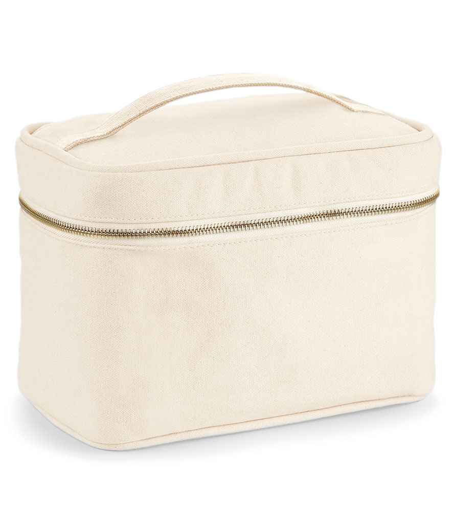 Westford Mill Canvas Vanity Case in ONE Natural by Westford Mill — Custom branded clothing by Print Press, featuring premium embroidery produced in our specialist print lab in the UK.