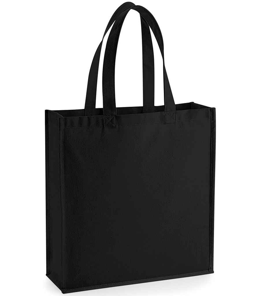 Westford Mill Gallery Canvas Tote Bag in ONE Black by Westford Mill — Custom branded clothing by Print Press, featuring premium embroidery produced in our specialist print lab in the UK.