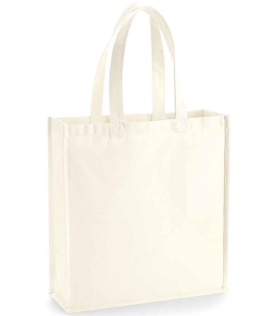 Westford Mill Gallery Canvas Tote Bag in ONE Natural by Westford Mill — Custom branded clothing by Print Press, featuring premium embroidery produced in our specialist print lab in the UK.