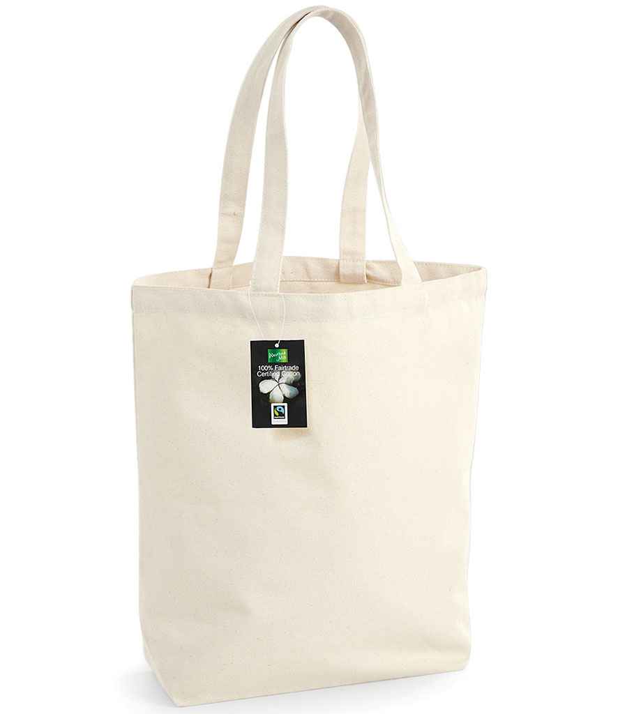 Westford Mill Fairtrade Cotton Camden Shopper in ONE Natural by Westford Mill — Custom branded clothing by Print Press, featuring premium embroidery produced in our specialist print lab in the UK.
