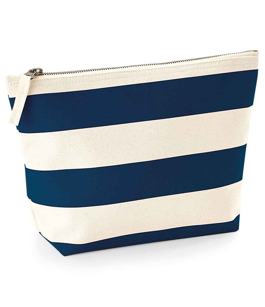 Westford Mill Nautical Accessory Bag in ONE Natural Navy by Westford Mill — Custom branded clothing by Print Press, featuring premium embroidery produced in our specialist print lab in the UK.