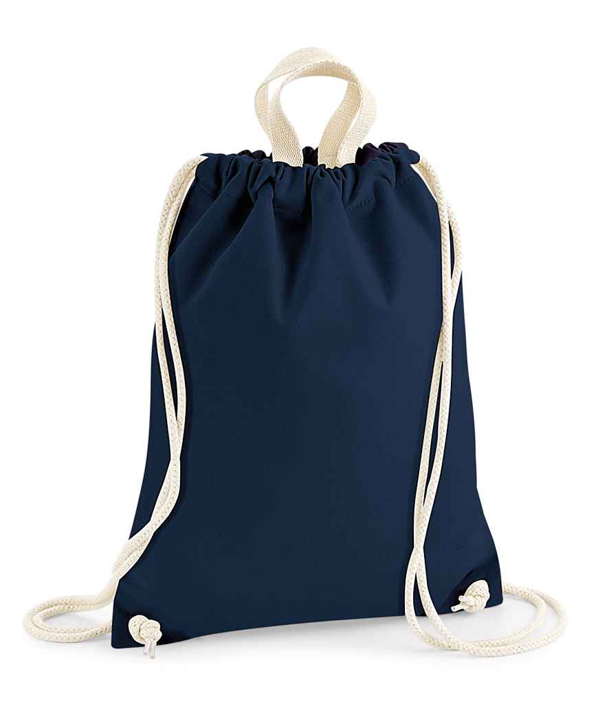 Westford Mill Nautical Gymsac in ONE French Navy by Westford Mill — Custom branded clothing by Print Press, featuring premium embroidery produced in our specialist print lab in the UK.