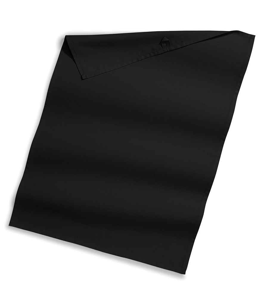 Westford Mill Organic Cotton Tea Towel in ONE Black by Westford Mill — Custom branded clothing by Print Press, featuring premium embroidery produced in our specialist print lab in the UK.